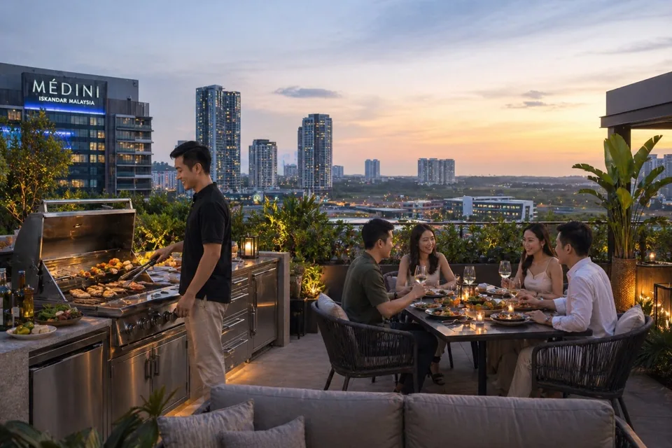 The M Macrolink Medini BBQ 烧烤露台